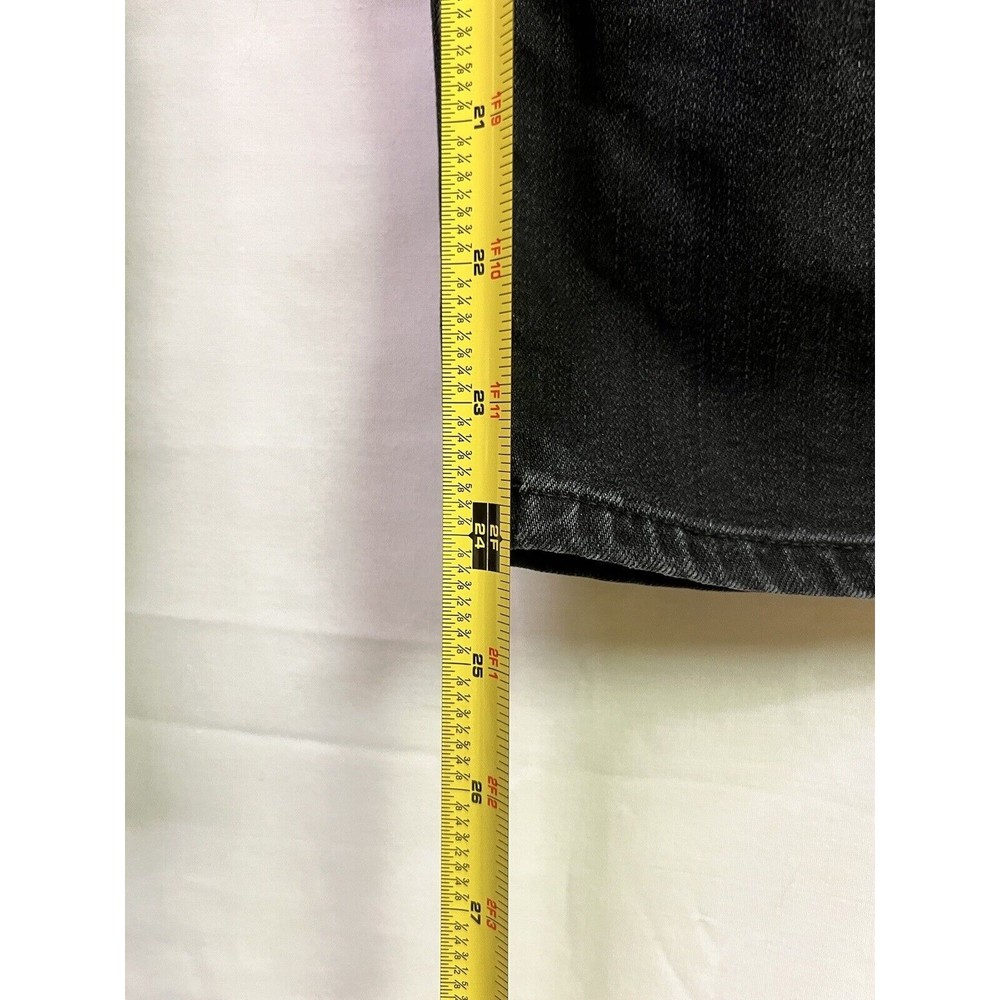 Madewell Women's Black Wide Leg Slim Crop Jeans Size 24 - Picture 8 of 11